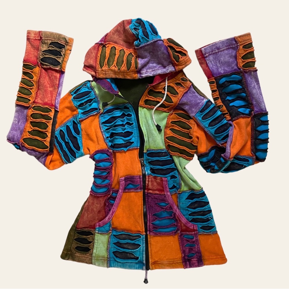 boho/hippie patchwork sweater
